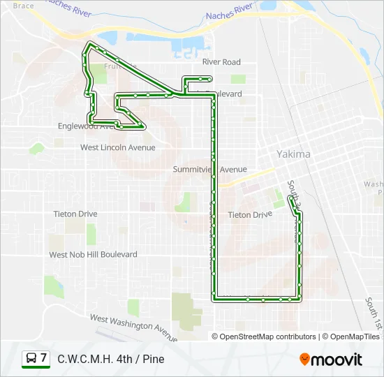 7 Bus Line Map