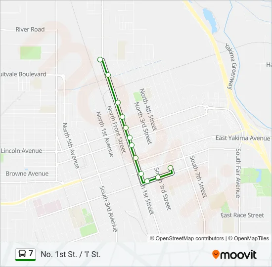 7 Bus Line Map