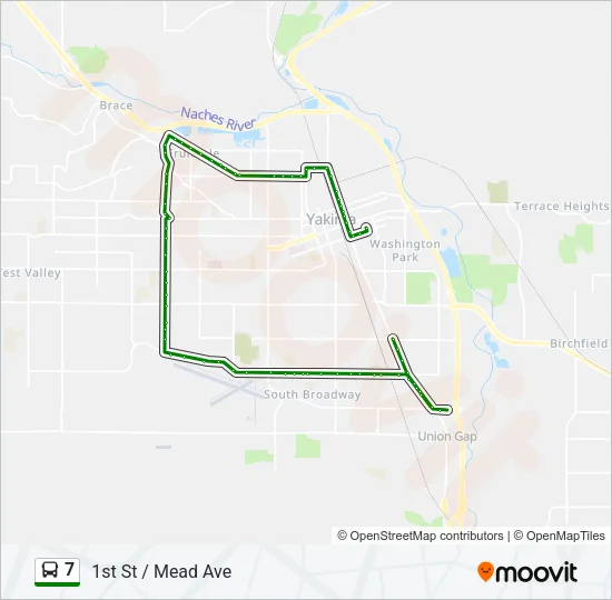 7 Bus Line Map