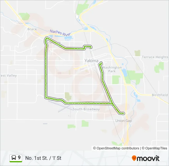 9 Bus Line Map