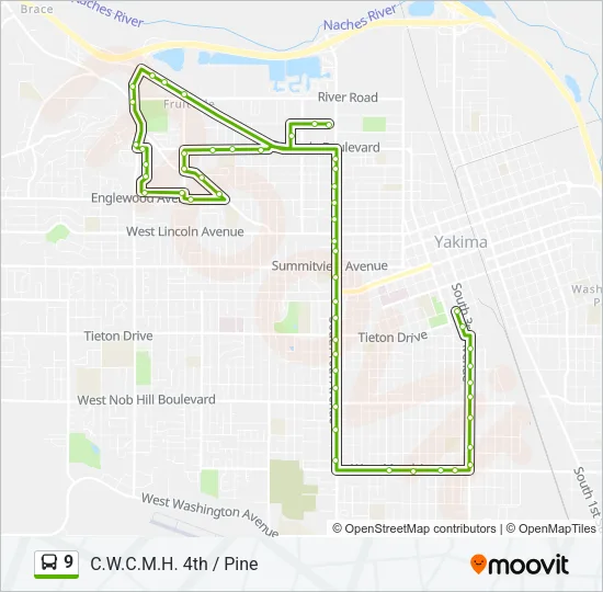 9 Bus Line Map