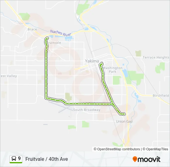 9 Bus Line Map