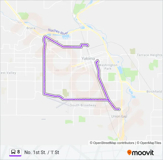 8 Bus Line Map