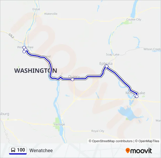 100 Bus Line Map