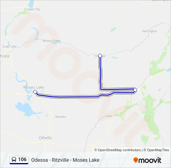 106 Bus Line Map