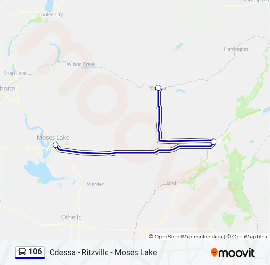 106 Bus Line Map