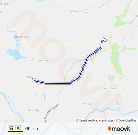 103 Bus Line Map