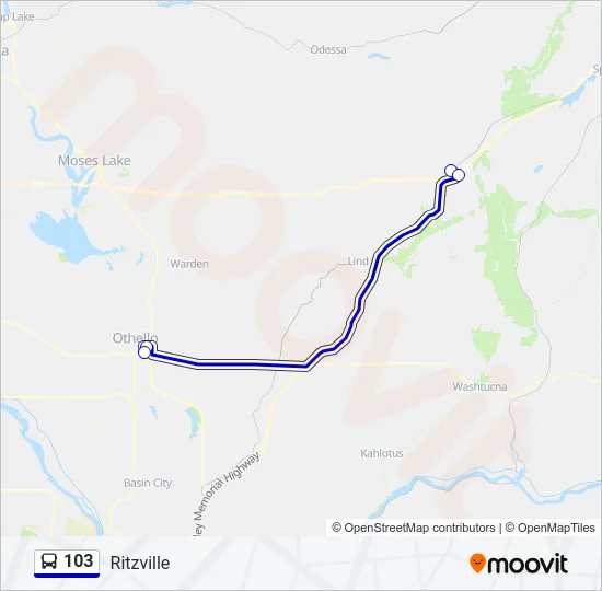 103 Bus Line Map