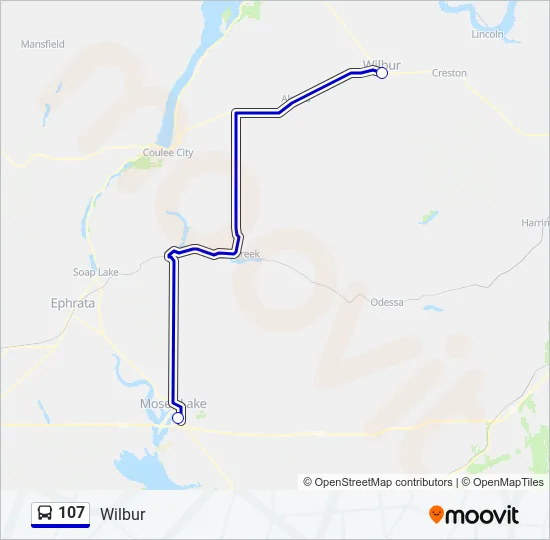 107 Bus Line Map