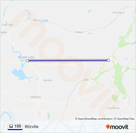 105 Bus Line Map