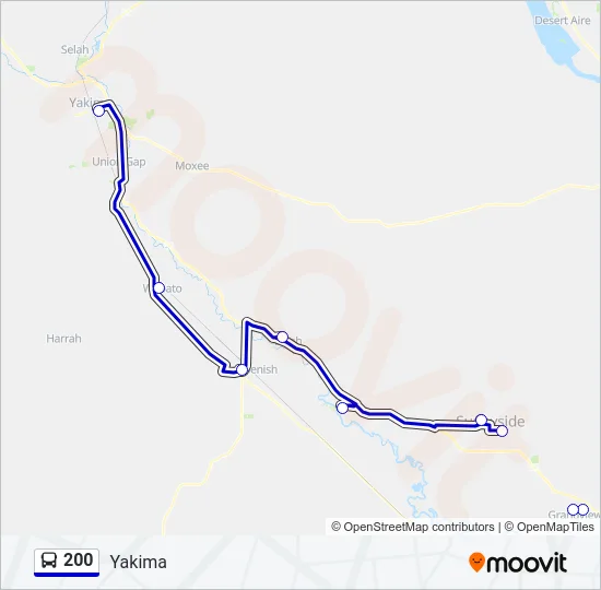 200 Bus Line Map