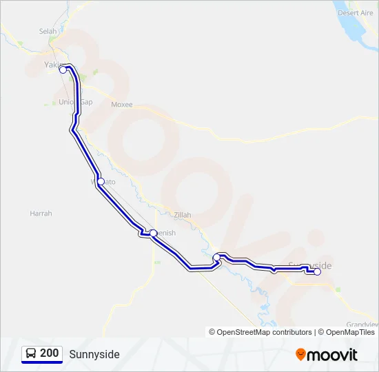 200 Bus Line Map
