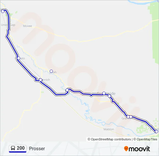 200 Bus Line Map