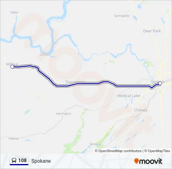 108 Bus Line Map