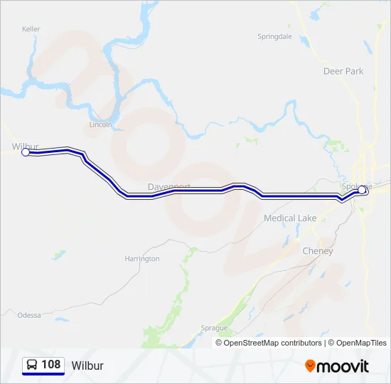 108 Bus Line Map