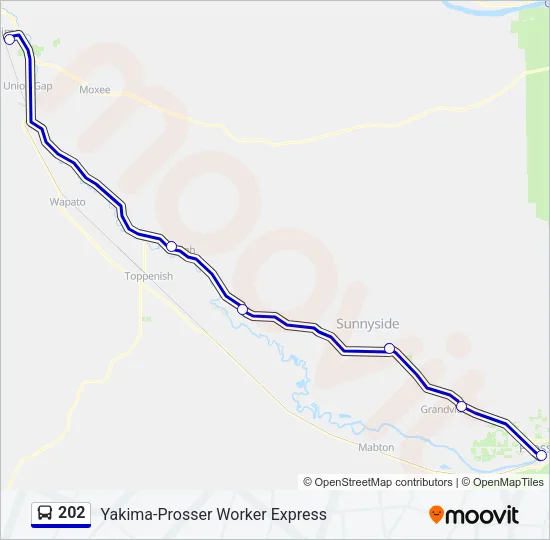 202 Bus Line Map