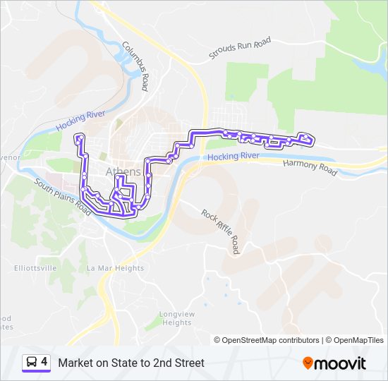 4 Bus Line Map