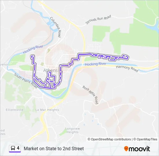 4 Bus Line Map