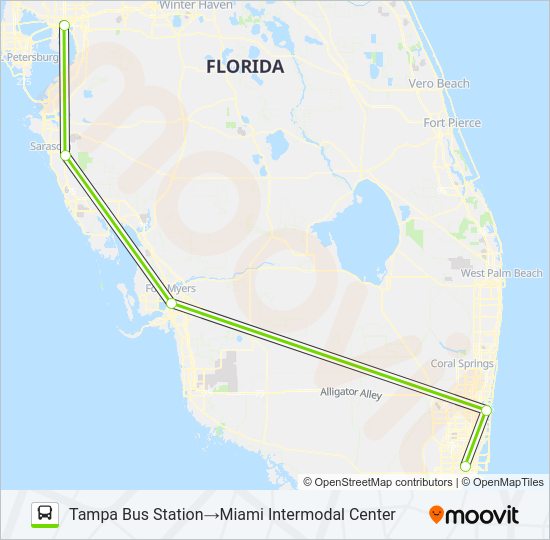 FLIXBUS 2420 Bus Line Map