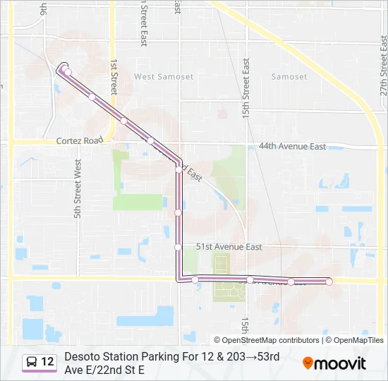 12 Bus Line Map