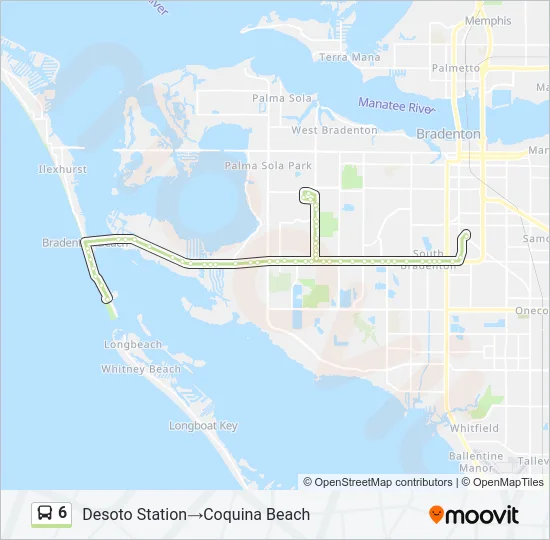 6 Bus Line Map