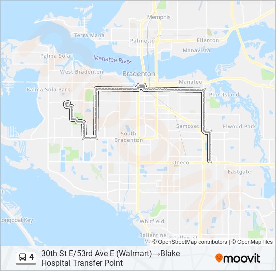 4 bus Line Map