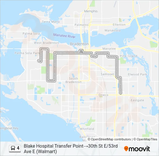 4 Bus Line Map