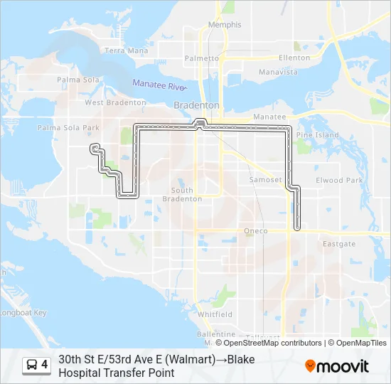 4 Bus Line Map