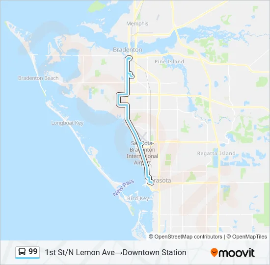 99 Bus Line Map