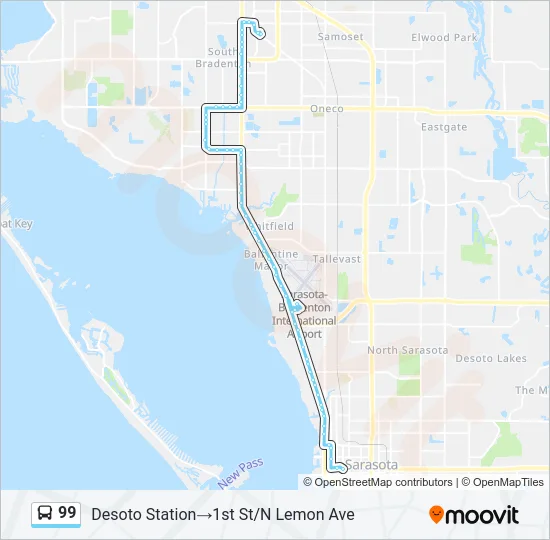 99 Bus Line Map
