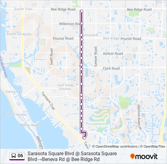 Mapa de 06 de autobús