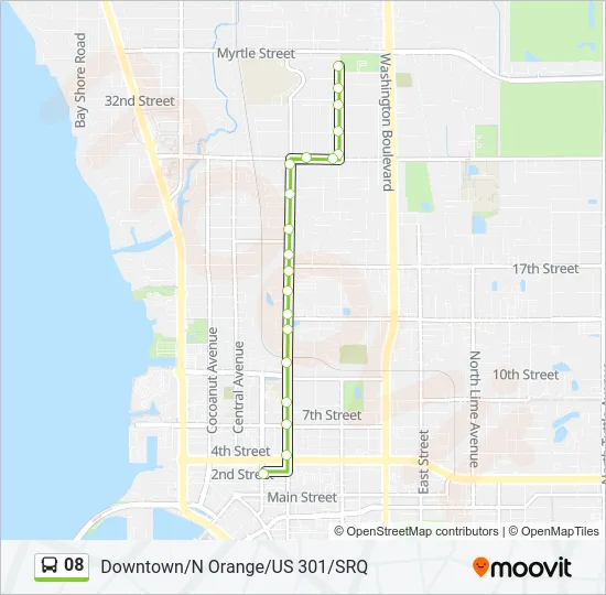 08 Bus Line Map