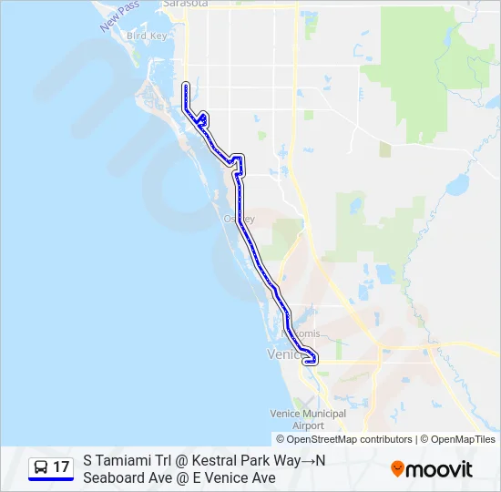 17 Bus Line Map