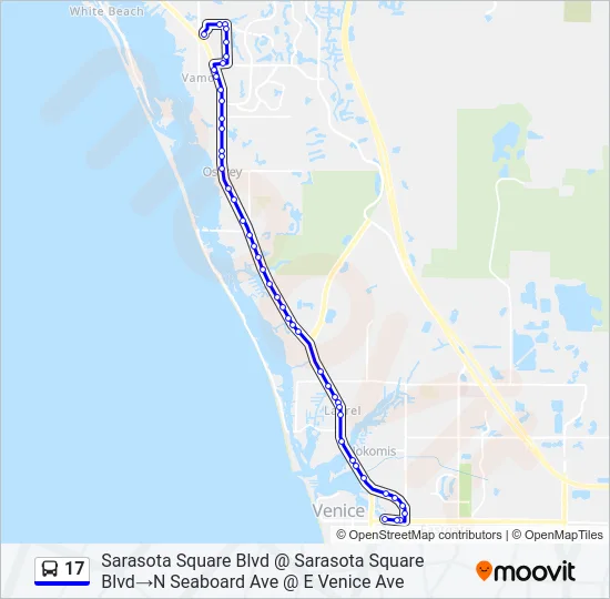 17 Bus Line Map