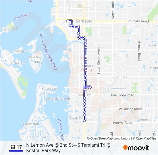 17 Bus Line Map