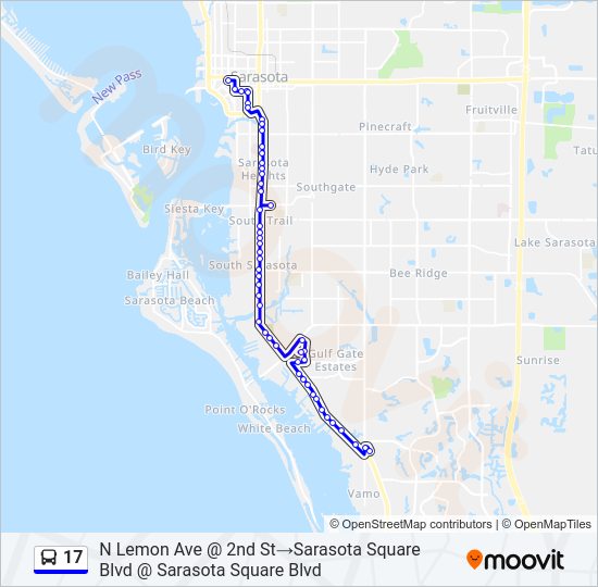 17 Bus Line Map