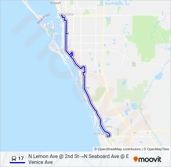 17 Bus Line Map