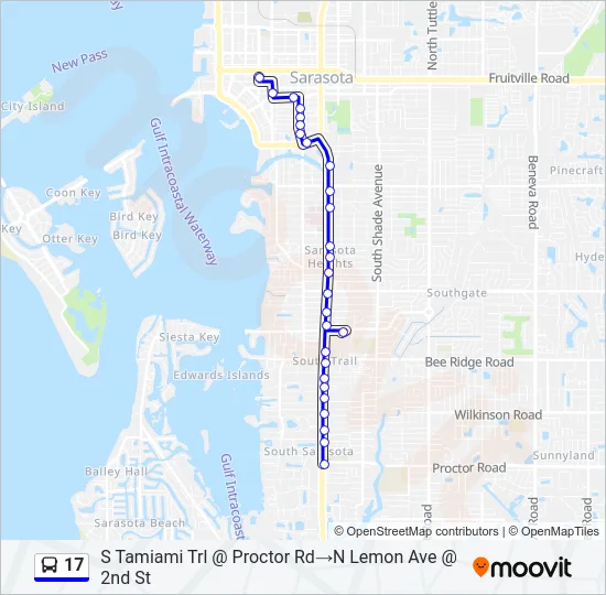 17 Bus Line Map