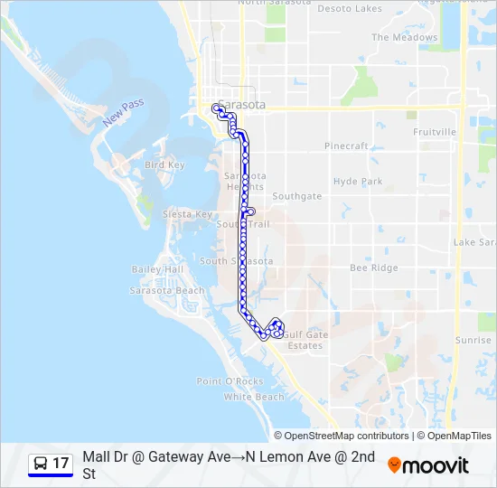 17 Bus Line Map