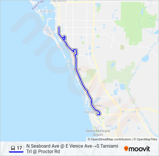 17 Bus Line Map
