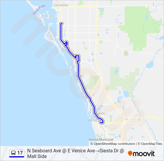 17 Bus Line Map