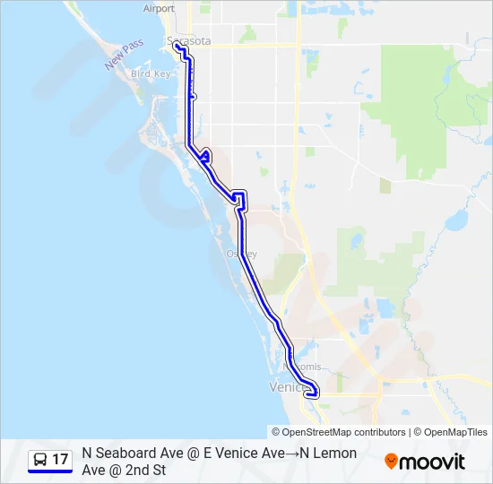 17 Bus Line Map