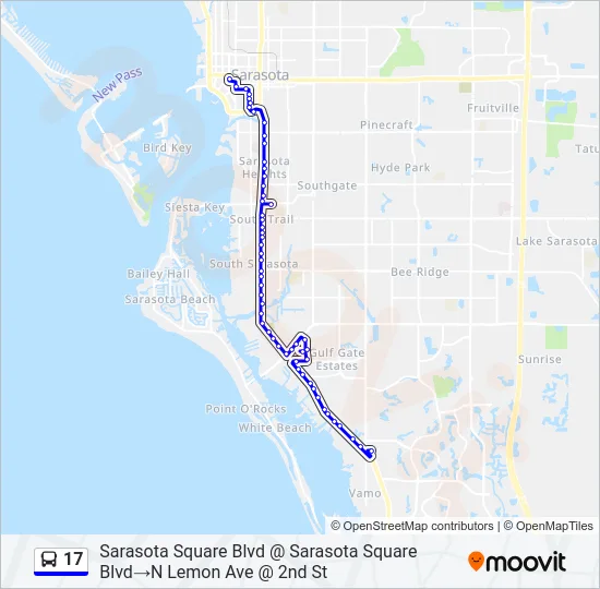 17 Bus Line Map