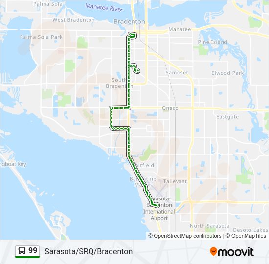 99 bus Line Map