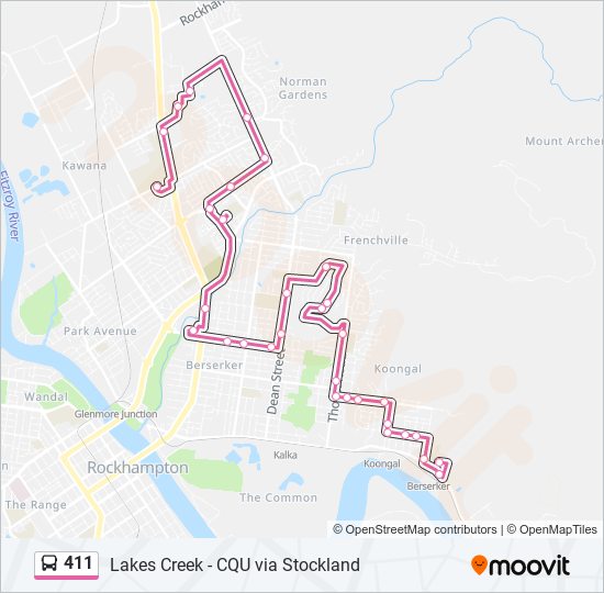 411  Line Map