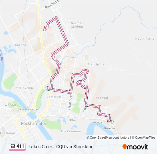 411  Line Map