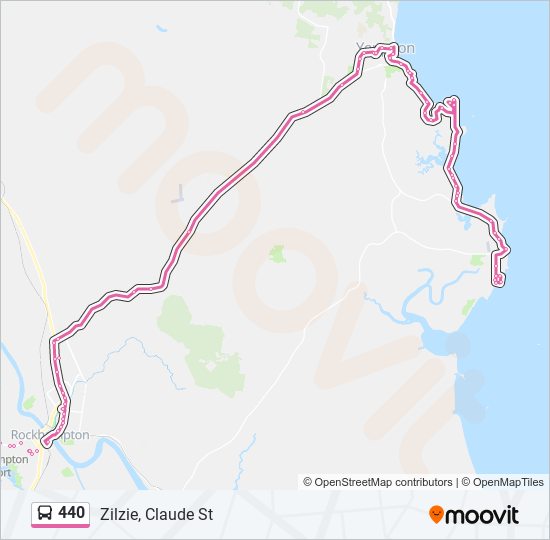 440 Route Schedules, Stops & Maps Zilzie, Claude St (Updated)