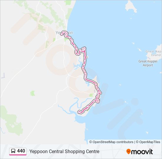 440 Route Schedules, Stops & Maps Yeppoon Central Shopping Centre (Updated)