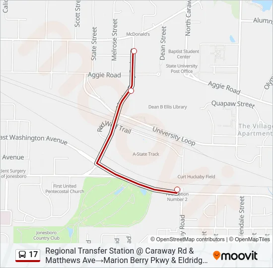 17 Bus Line Map