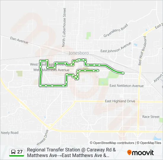 27 Bus Line Map